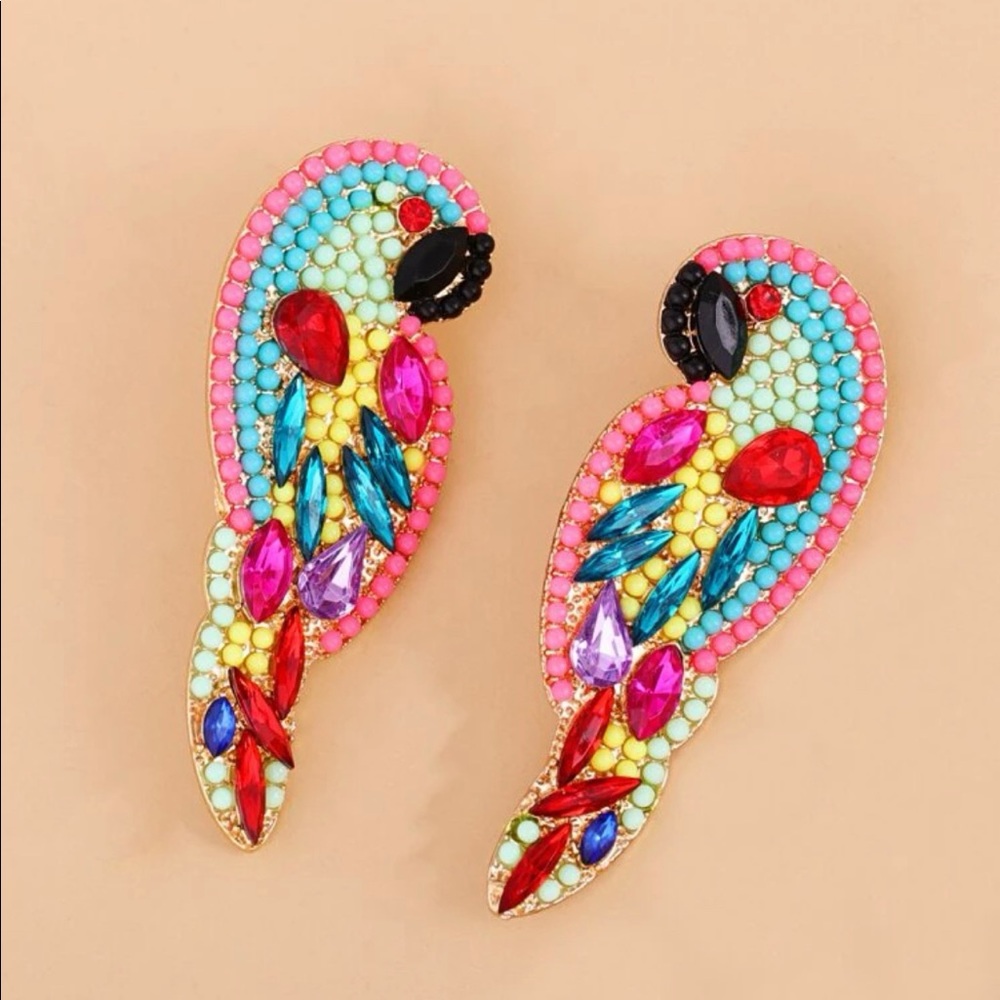 Parrot Studd Earrings